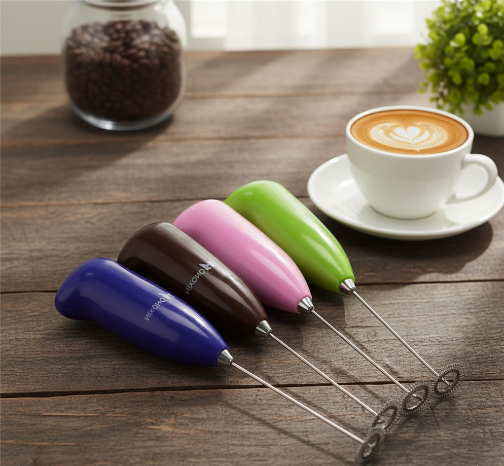 Coffee Beater & Milk Frother Mini Handheld Egg Whisk, Drink Mixer & Foamer for Kitchen Use | Practical Cooking Tool (Random Color) - Image 3
