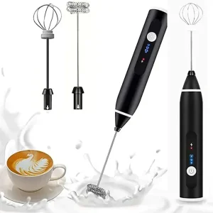 2-in-1 Rechargeable Coffee Beater & Electric Milk Frother  Smooth Mixing, Compact & Easy to Use