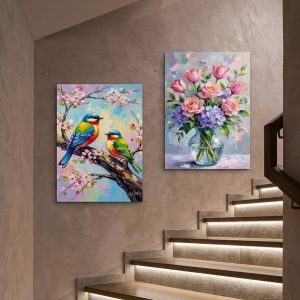 2Pcs Birds Wall Frame | Double Tape Included