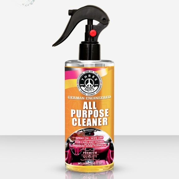 All Purpose Cleaner APC Powerful Cleaning for Car & Home Spray On, Wipe Off! | THREE GUYS (German Engineered) 250ml - Image 4