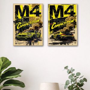 Set of 2 Premium Wall Art Photo Tiles Modern Home Decor Sets