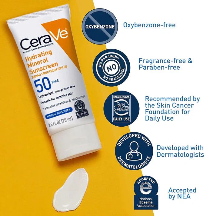 CeraVe 4 in 1 Skincare Kit Night Cream, Sunblock, Cleanser & Serum for Radiant Skin - Image 3