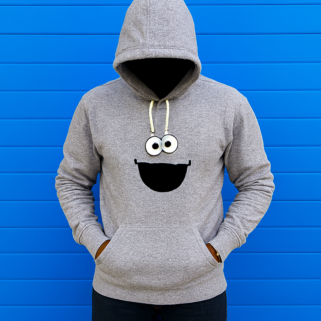 New Summer Collection Full Grey Hoodie Emoji Printed For Men And Boys - Image 2
