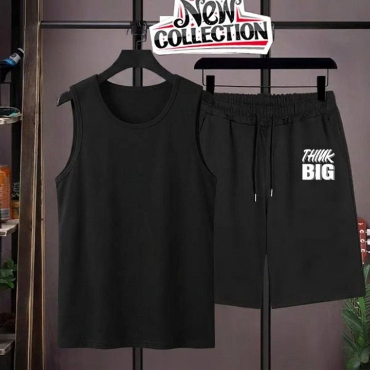 TRACKSUIT - Black Summer Printed Tracksuit for Men & Boys - Image 3