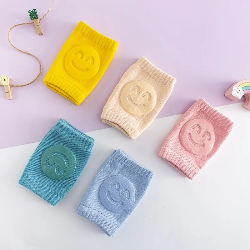 02 Pcs ( Pair ) - Soft & Protective Baby Knee Pads  Cushioned Support for Crawling Infants & Active Toddlers - Random Color - Image 3