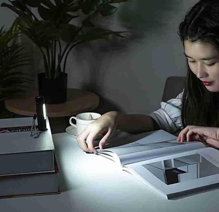 Portable LED Flashlight Mini Rechargeable Torch with Side Light | Plastic Body - Image 2