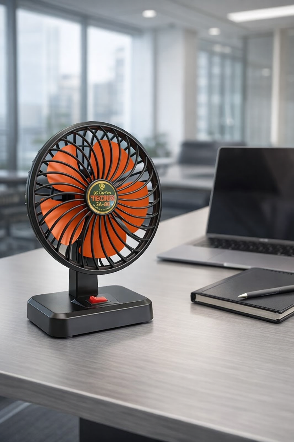 TECNO Plus GA-88 Portable AC/DC Table Fan 12V Car & 220V Home Fan | 8x6 Inches - Image 2