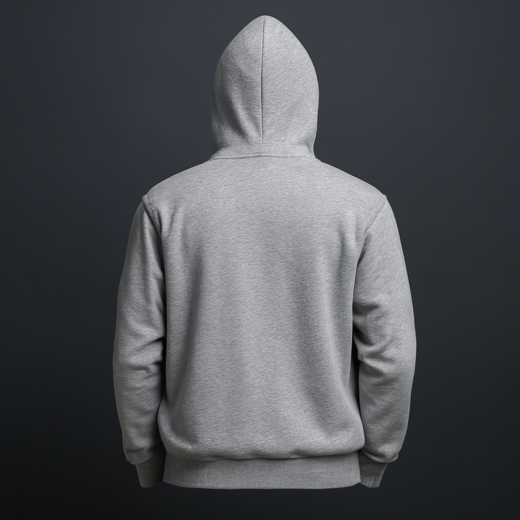 New Summer Collection Full Grey Hoodie Father And Son Printed For Men And Boys - Image 3