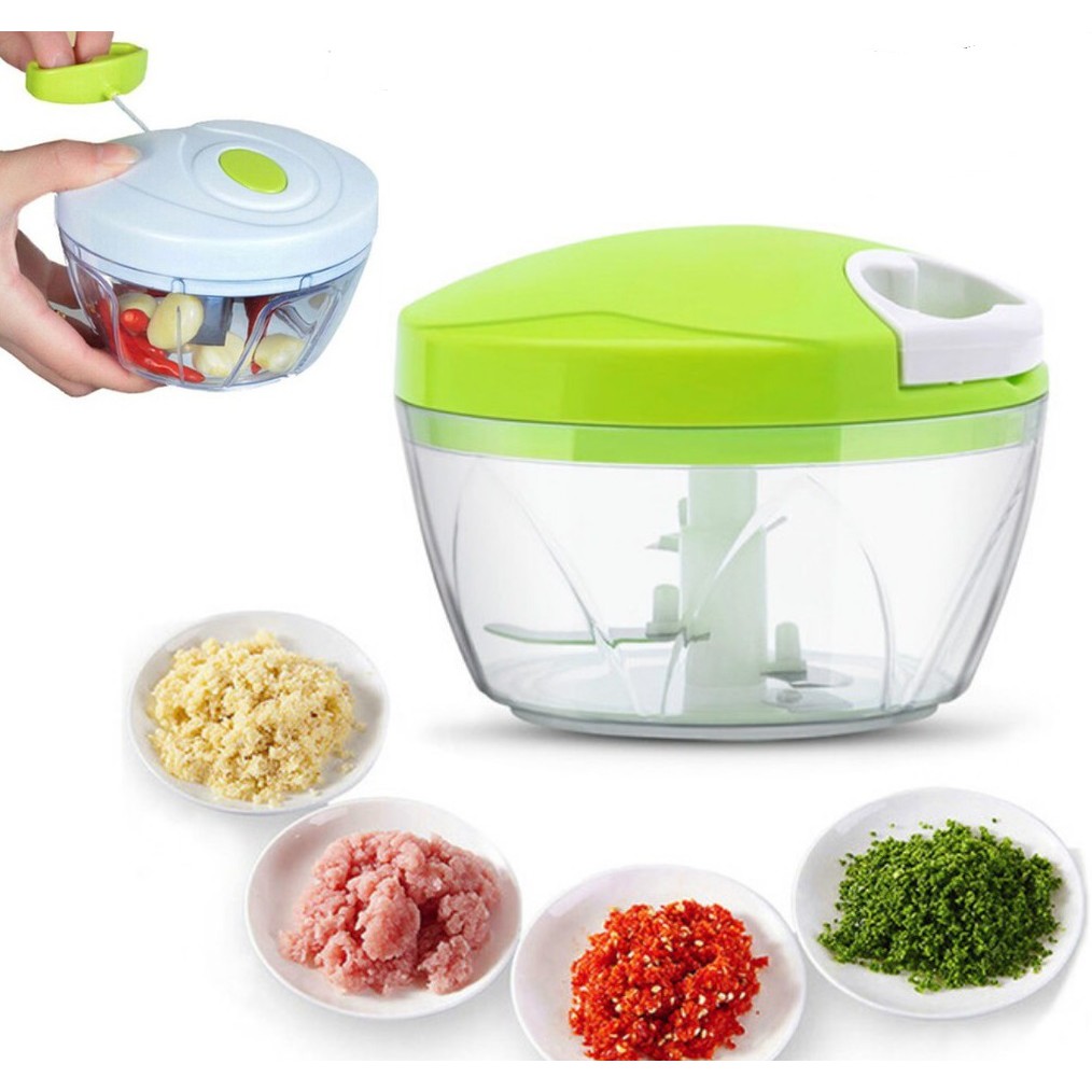 Speedy Chopper Multi-Use Turbo Cutter Mini Handy Manual Vegetable & Fruit Chopper | Heavy-Duty (Random Color)