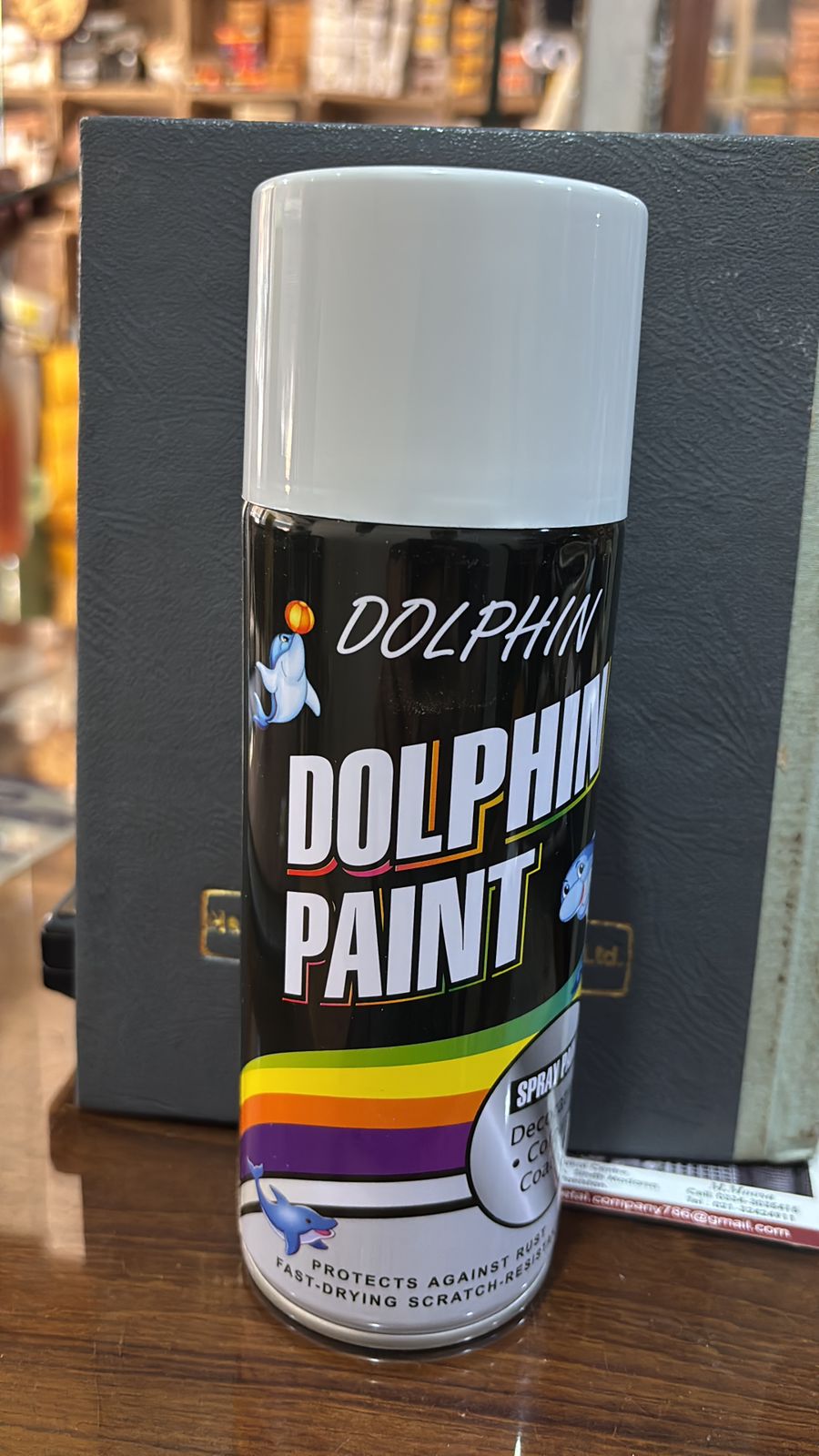 Dolphin Multi-Purpose Spray Paint Fast-Drying, Anti-Rust & Scratch Resistant High-Gloss Finish for Metal, Wood, Plastic & Automotive 300ml - Image 5