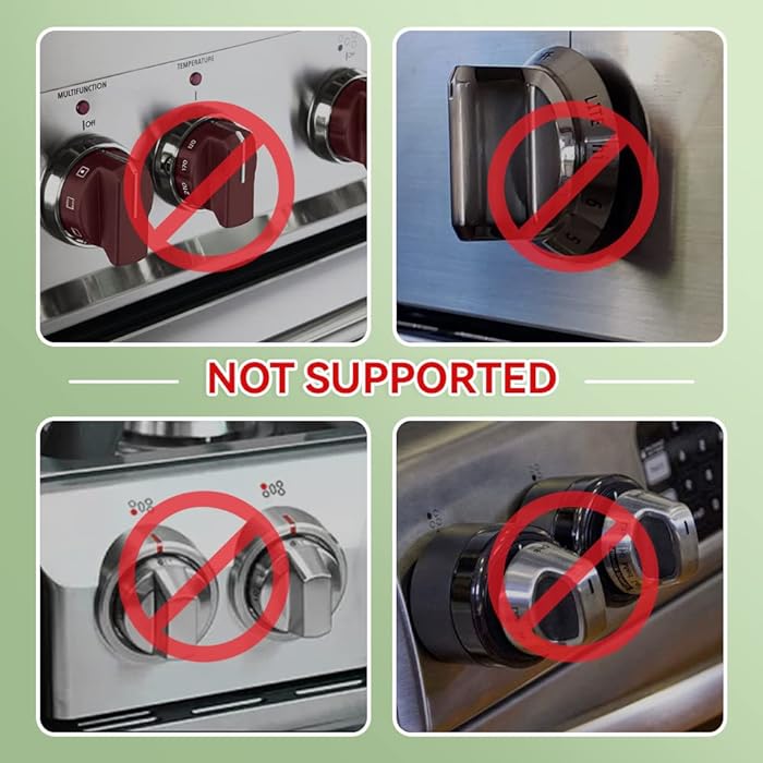 2 PC's stove knob lock Baby Safety Stove Gas Knob Covers & Childproof Oven Lock, Kitchen Safety Stove Locks for Babies & Toddlers - Image 5