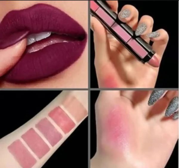 5 In 1 Huda Beauty Lipstick Nude Shades - Image 2