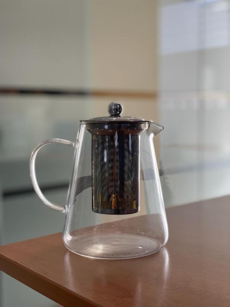 Infuser Glass Tea Jug with Stainless Steel Filter Premium Hot & Cold Brewer for Tea, Detox Water & Herbal Drinks - Image 2