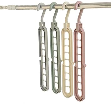 Magic Hanger Multipurpose 9 Hole Space Saving Closet Organizer Multicolor - Image 2