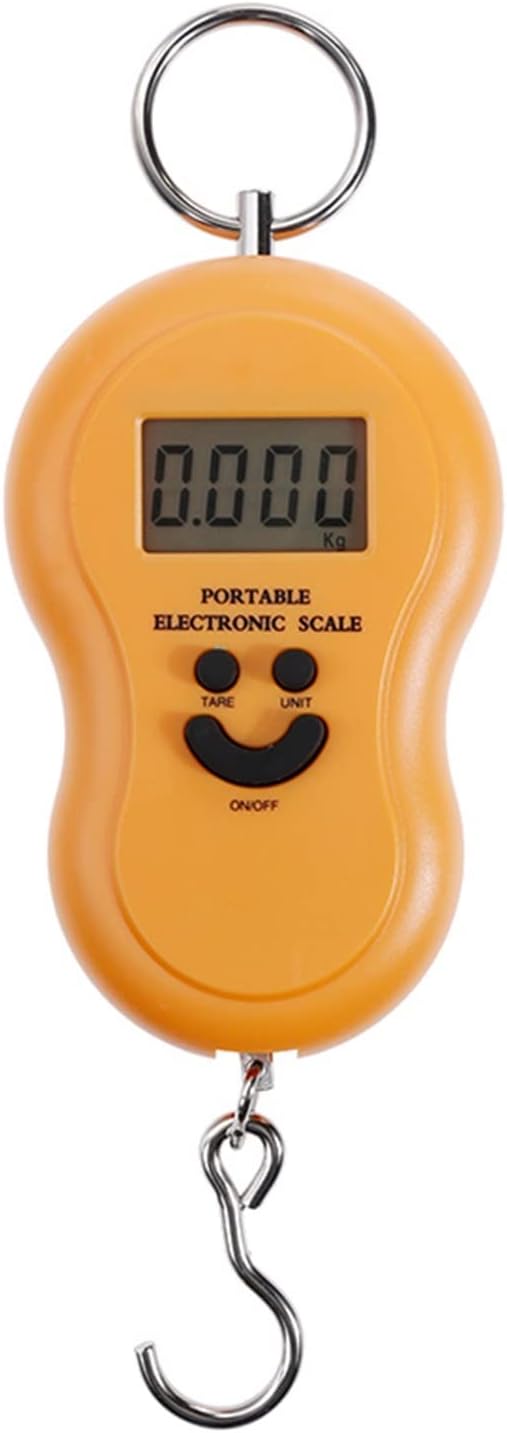 Utility Luggage Scale 50Kg Mini Digital Scale for Fishing Luggage Travel Weighting Kitchen Steelyard Hanging Electronic Hook Scale Weighing(random color) - Image 3