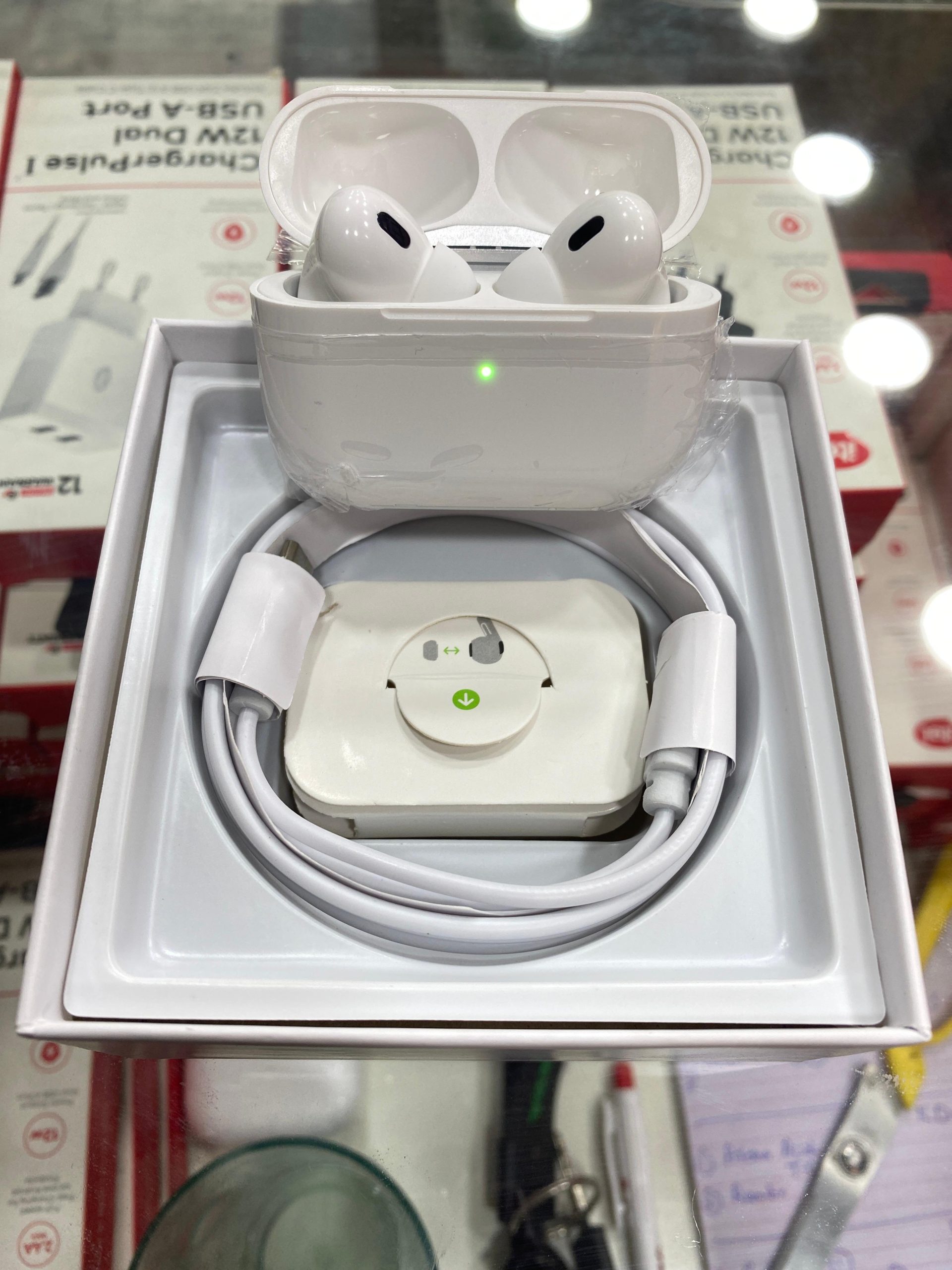 ANC Wireless Earbuds with Active Noise Cancellation & Charging Case White - Image 4