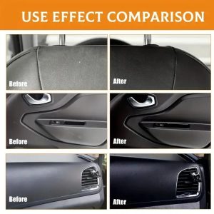 Qifenghe Professional 200g Car Interior Plastic Renovation Wax  Premium Varnish Soft Wax with Applicator Sponge for Whole Car Interior Refurbishment & Cortical Brightening