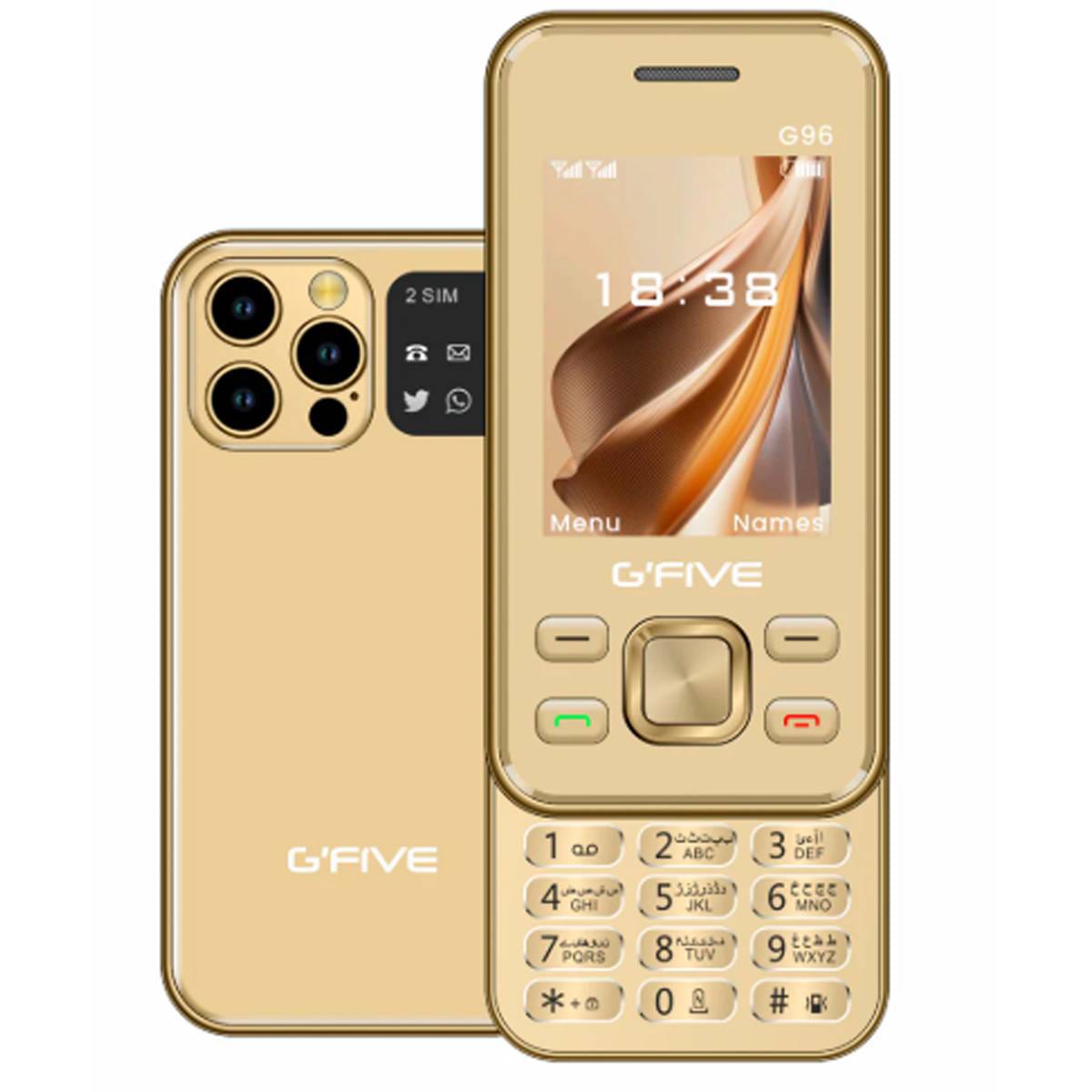 Gfive G96 Slider Mobile | 2.4 QVGA Display | Dual SIM | PTA Approved | 2000mAh Battery (Random Colour) - Image 3