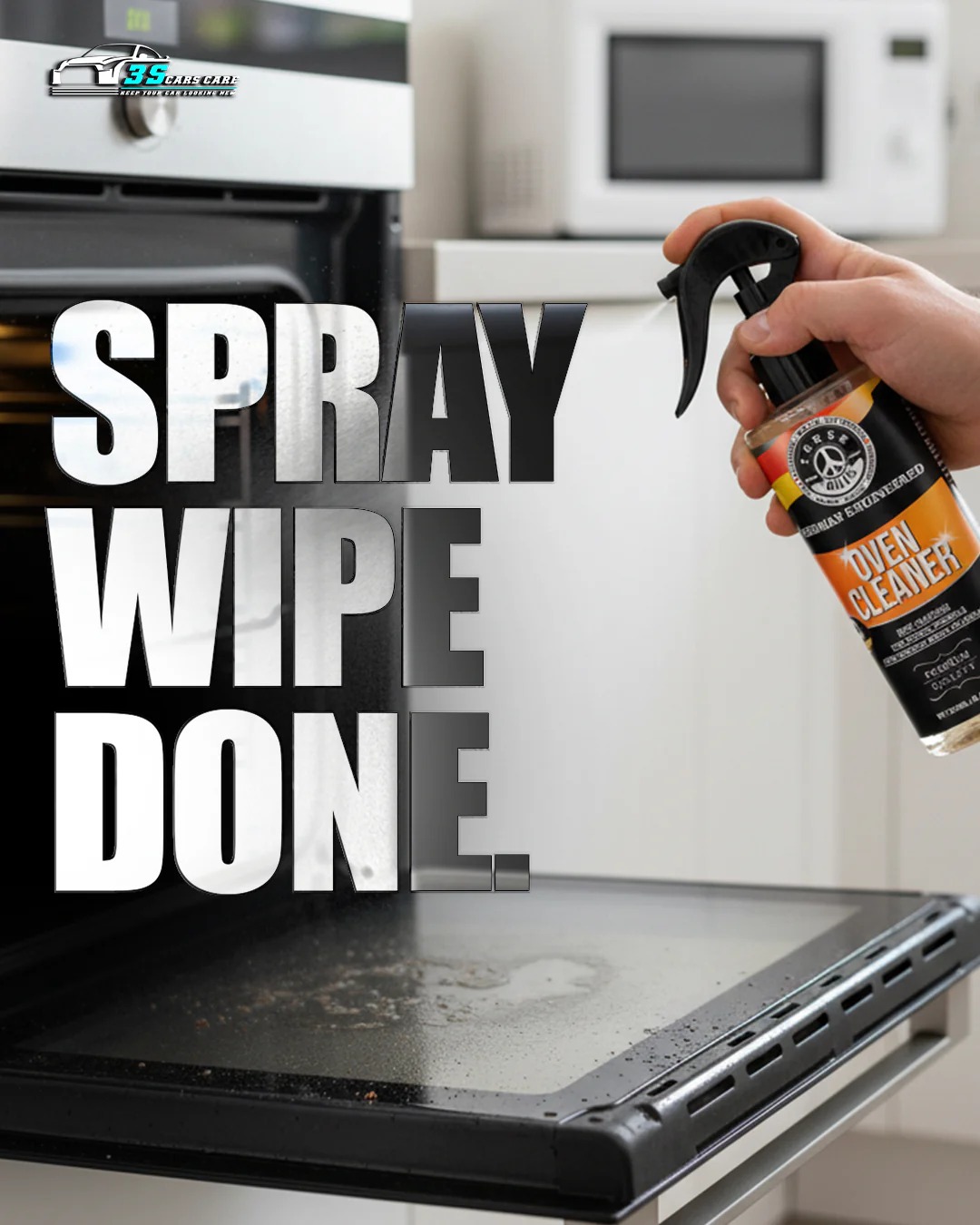 Oven Cleaner Heavy-Duty Grease & Spill Remover | THREE GUYS - German Engineered (250) - Image 2