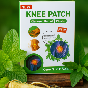Herbal Knee Pain Relief Patch  Heat Therapy for Joint & Muscle Comfort, Natural Ingredients Pack Of 10 Pcs