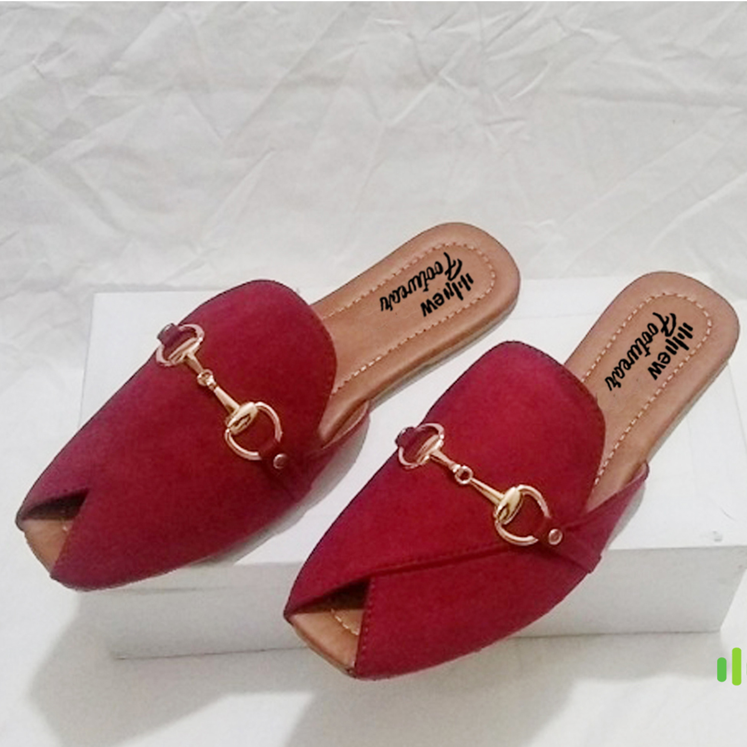 Flat Slippers for Women & Girls Genuine Leather Peshawri Kheri Style | Indoor & Outdoor Use With Box - Image 2
