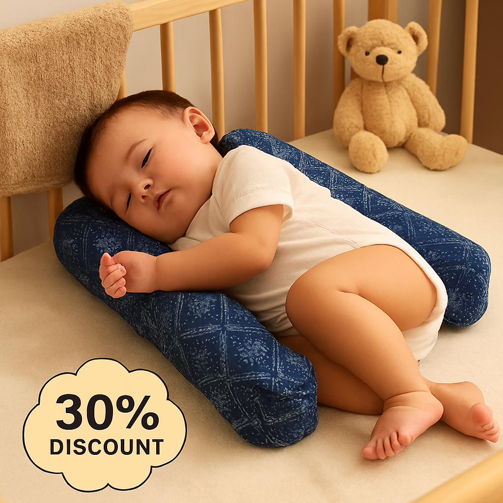 Soft Baby Sleeping Pillow With Neck Support | Printed Baby Sleep Cushion - Image 2