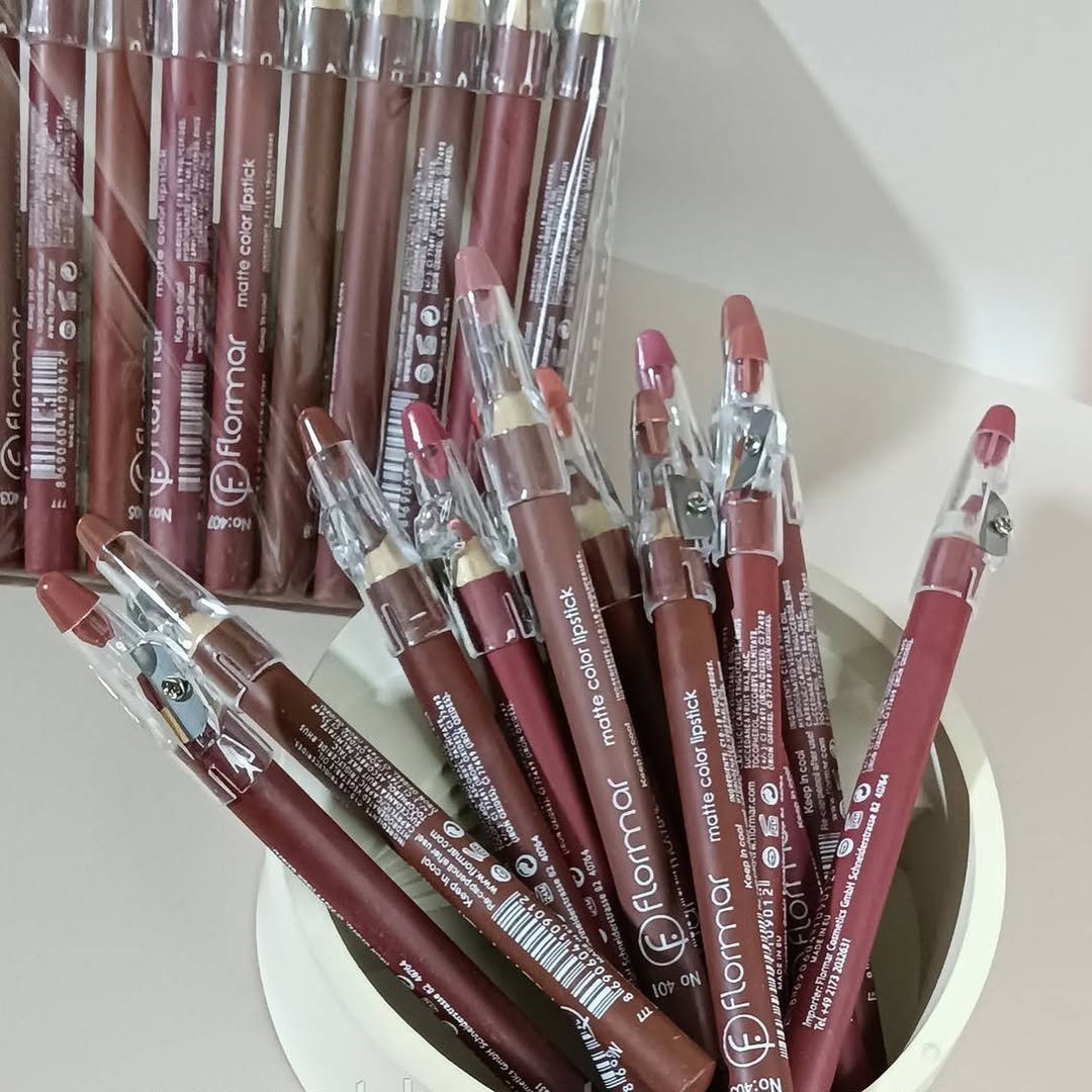 Flormar Waterproof Lip Pencil Set Of 12 Long Lasting, High Quality Lip Liners In Assorted Shades - Image 4