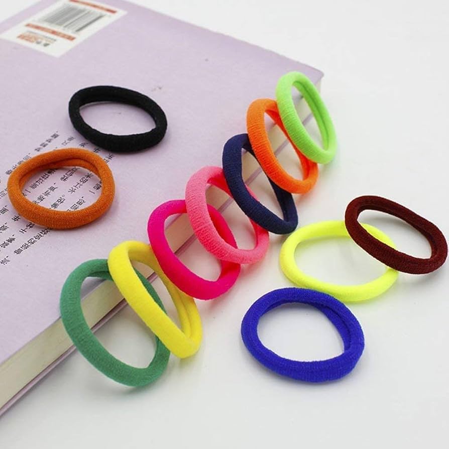 Pack Of 14Pcs Multicolor Hair Ponies For Girls | Soft And Stretchable Hair Bands