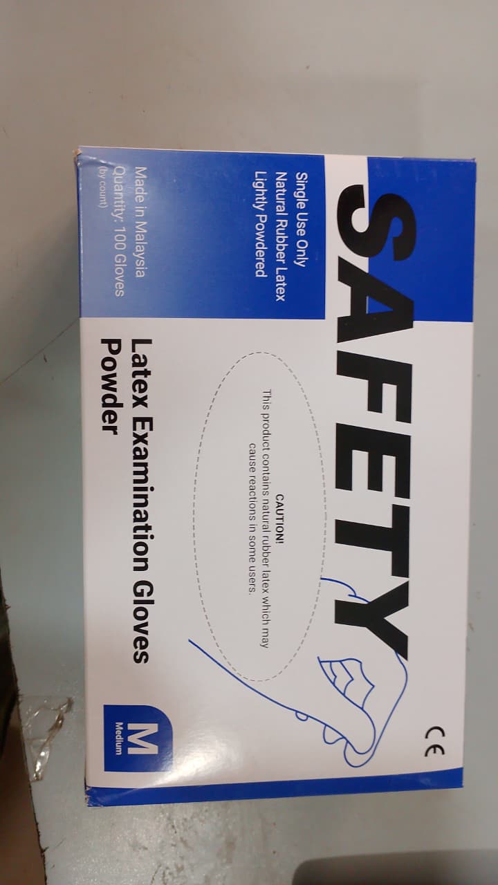 100PCs Safety Examination Gloves Premium Protection, Comfort & Hygiene for Medical, Laboratory, and Everyday Use with Reliable Performance (Medium) - Image 2