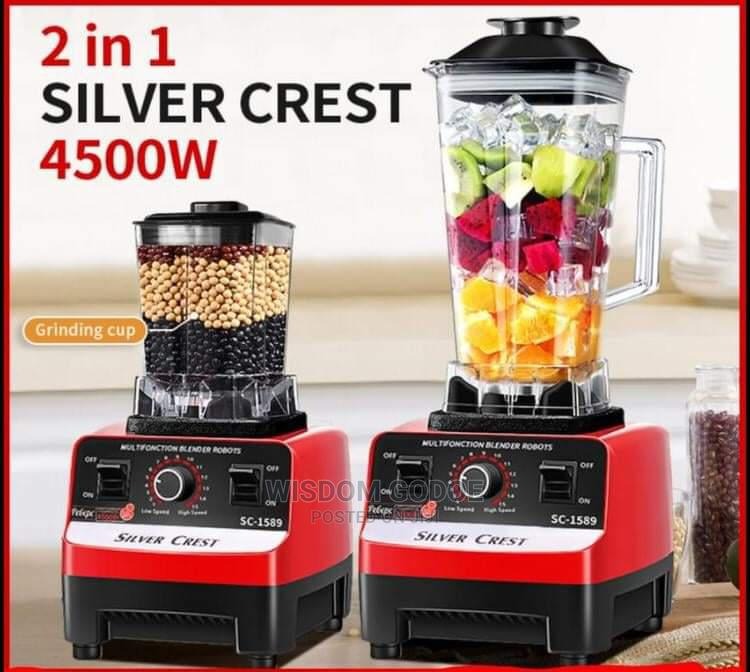 Silver Crest SC-1589 2 in 1 High Power Blender 4500W Multi-Function Grinder & Smoothie Maker
