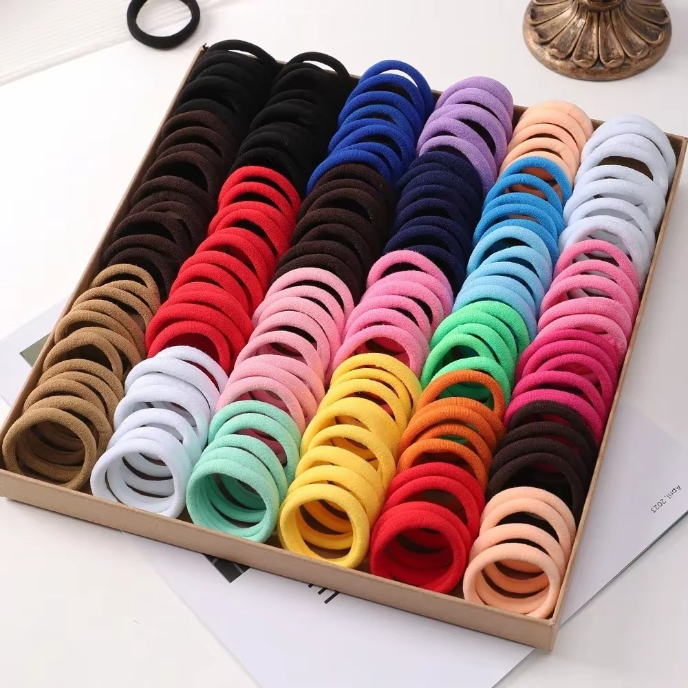 Pack Of 14Pcs Multicolor Hair Ponies For Girls | Soft And Stretchable Hair Bands - Image 3