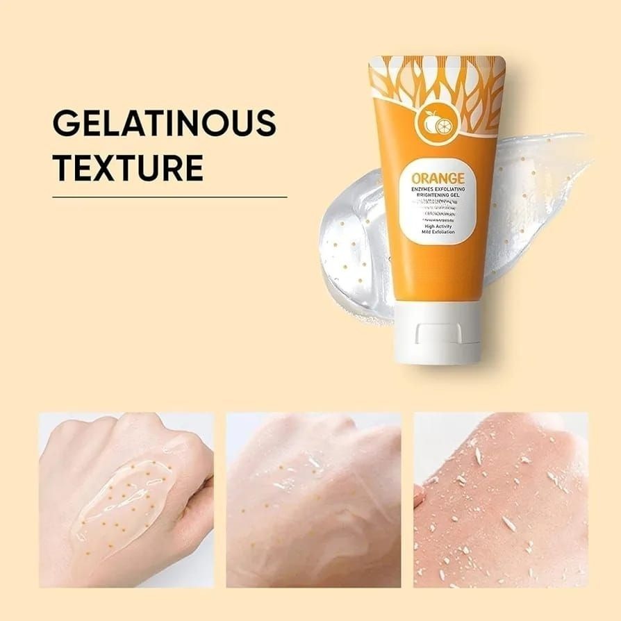 Orange Enzyme Exfoliating Gel 100g | Brightening, Nourishing & Citrus Skincare for Radiant, Glowing, Healthy Skin - Image 3