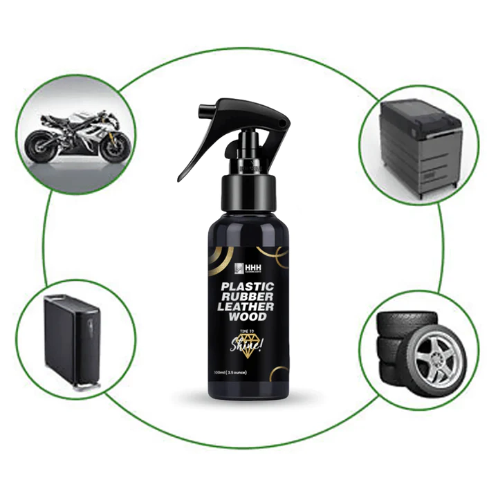 Shining spray (spray for Shinning) 100ml used on leather/Rubber/plastic/wood - Image 2