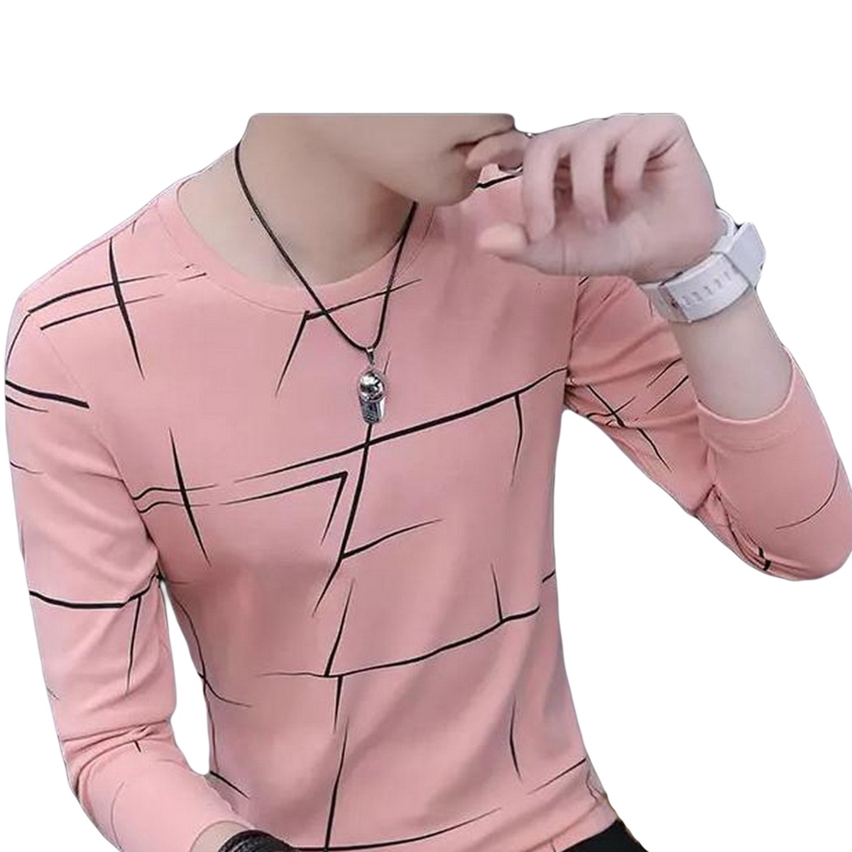 Fancy Cotton Jersey Full Sleeves T Shirt For Men - Image 3