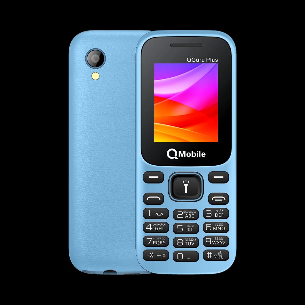 QMobile Guru Plus 1.8 Inch LCD PTA Approved Mobile With 1000mAh Battery Dual SIM Smart Digital Camera And Bluetooth (Random Color) - Image 2
