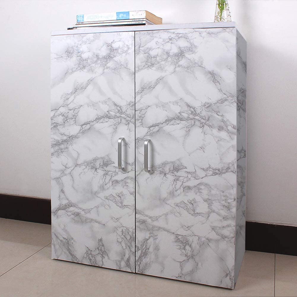 Self Adhesive White Marble Sheet For Kitchen Waterproof, Heat And Oil Resistant Wallpap er For Countertops, Cabinets, And Furniture(60x200) - Image 3