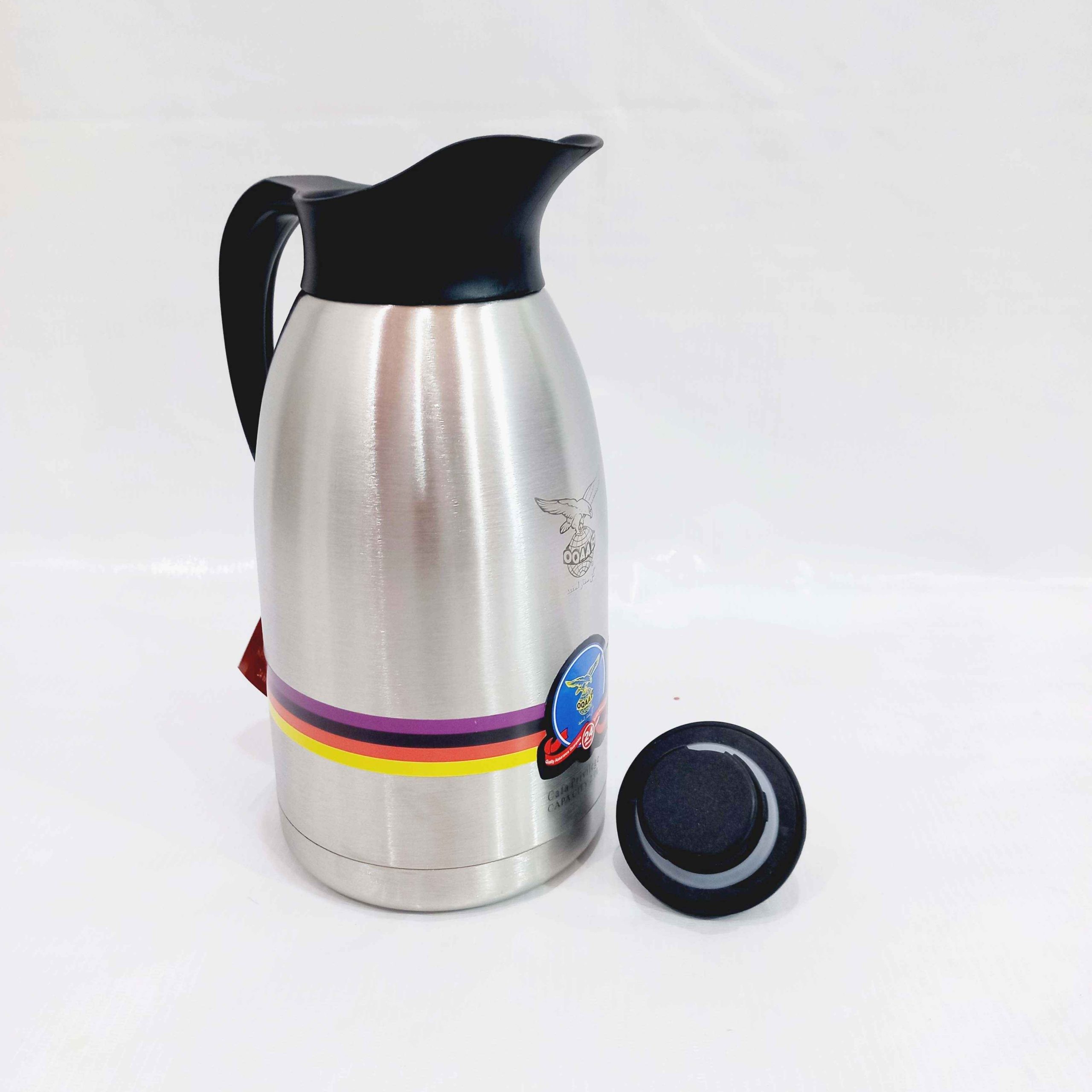 Oqaab 2 Liter Premium Stainless Steel Thermos Durable Water Bottle Large Capacity Leak Proof Bottle for Gym Travel Office Home Use - Image 3