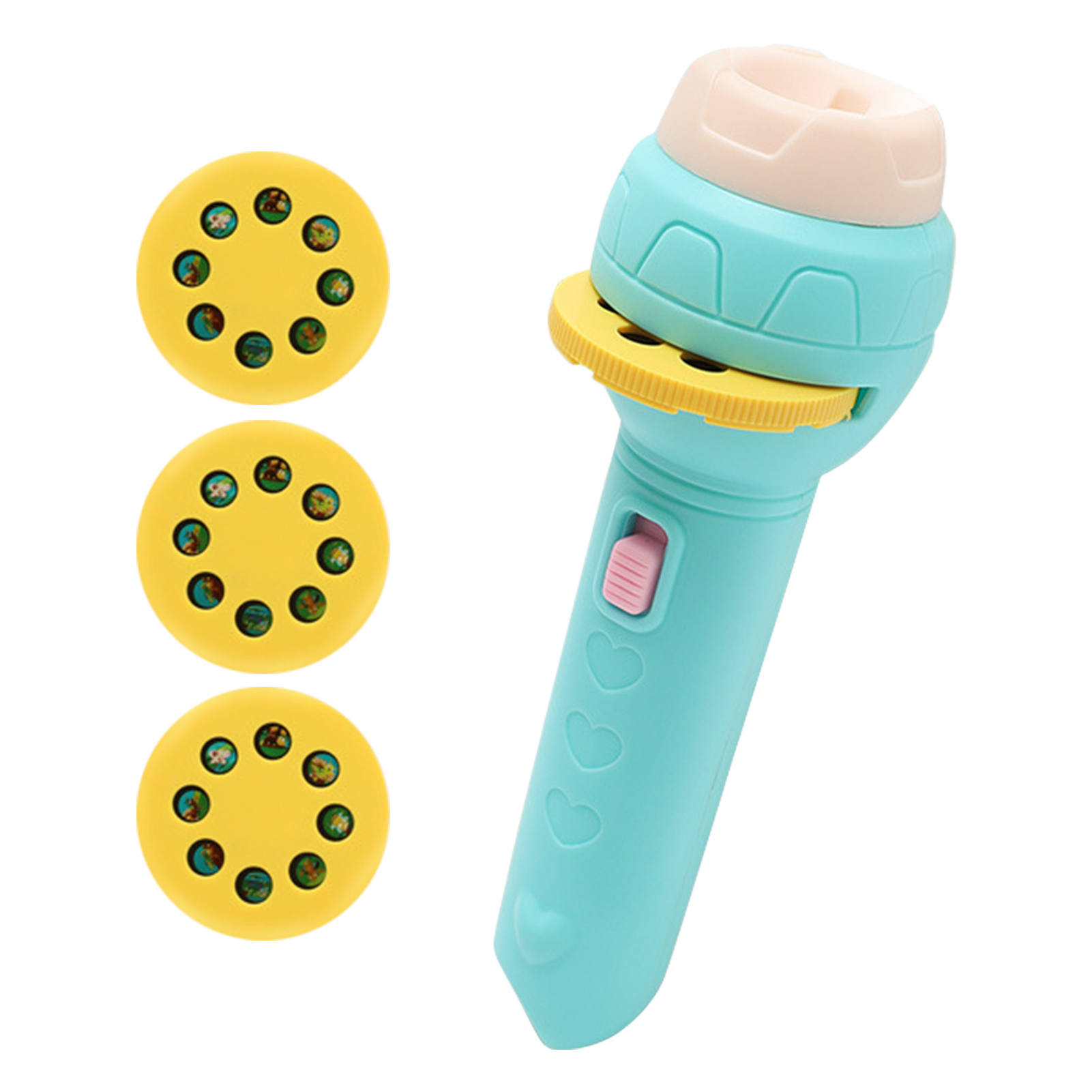 Childrens Slide Projector Torch With 1 Reels Slide | Dinosaur & Animal Patterns | Bedtime Night Light | Educational Toy - Image 3