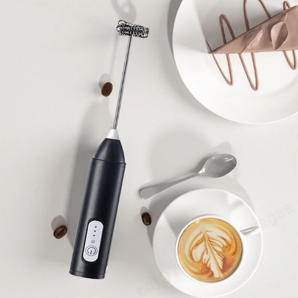 Electric Coffee & Egg Beater | USB Rechargeable | 2?in?1 Handheld Mixer | Adjustable Speed Frother & Milk Foamer - Image 2