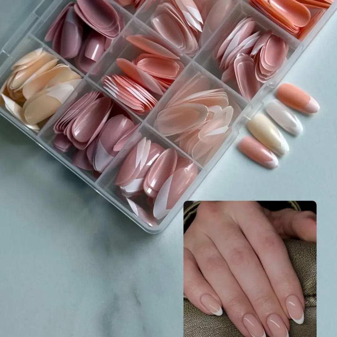 144 Pcs Multicolor Nails Box Stylish, Durable & Easy-to-Use False Nails for Everyday Fashion, Parties & Nail Art Designs - Image 2