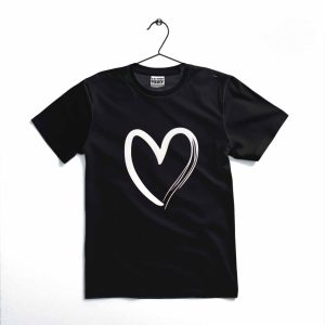 Heart Printed Kids T-Shirt  Soft Cotton Casual Tee for Toddlers & Kids