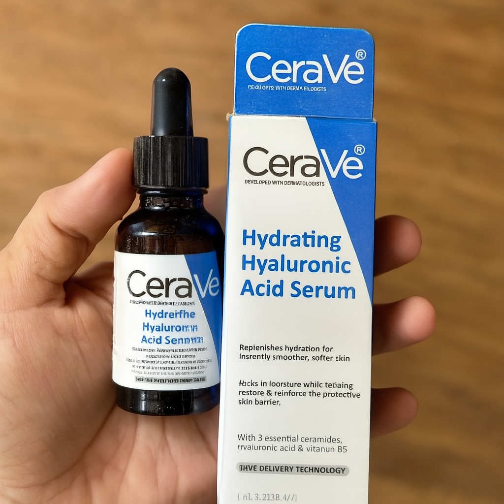 Cerave Hydrating Hyaluronic Acid Serum 30ml Lightweight Face Serum For Intense Hydration, Smooth Skin Texture, And Long Lasting Moisture Retention - Image 3