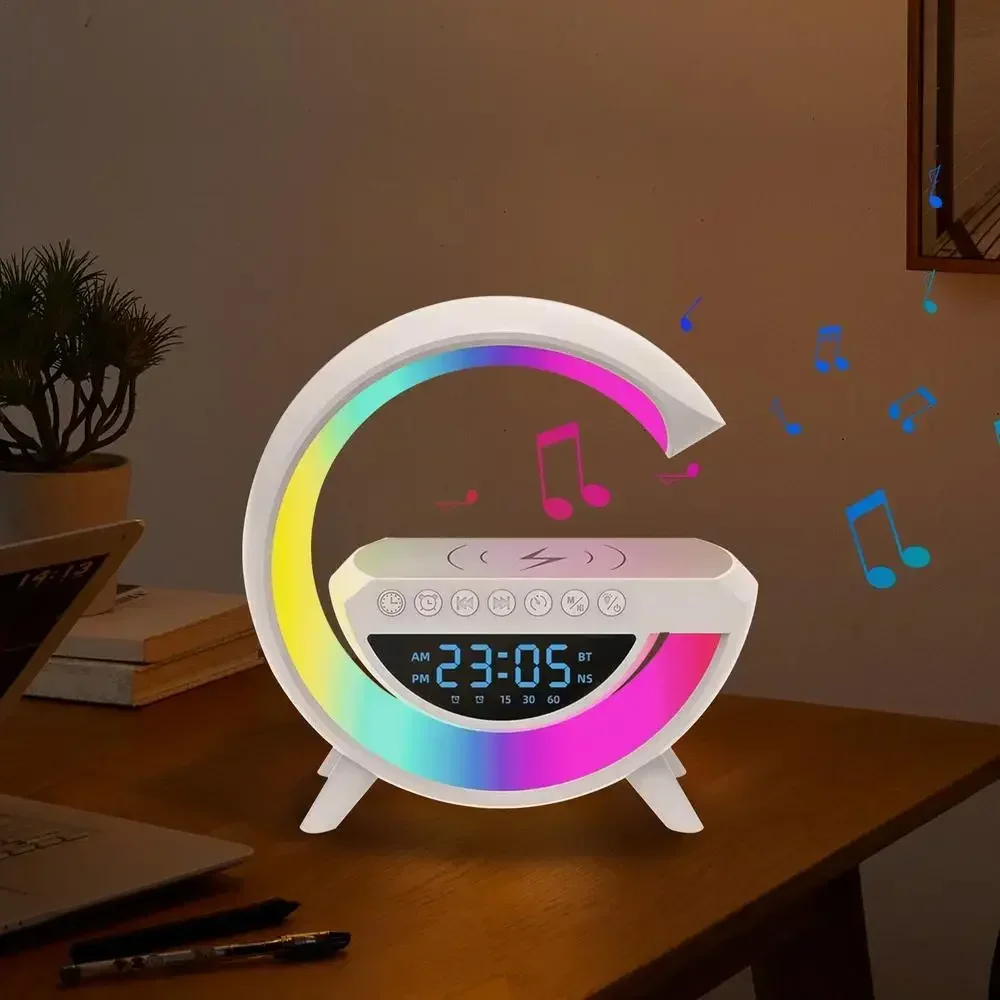 BT- 3401 Multi-functional LED Clock Display Speaker G Lamp - Image 3