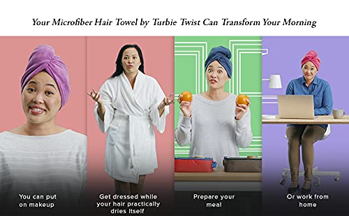 Turbo Twist Towel Hair Towel Wrap For Women - Image 3