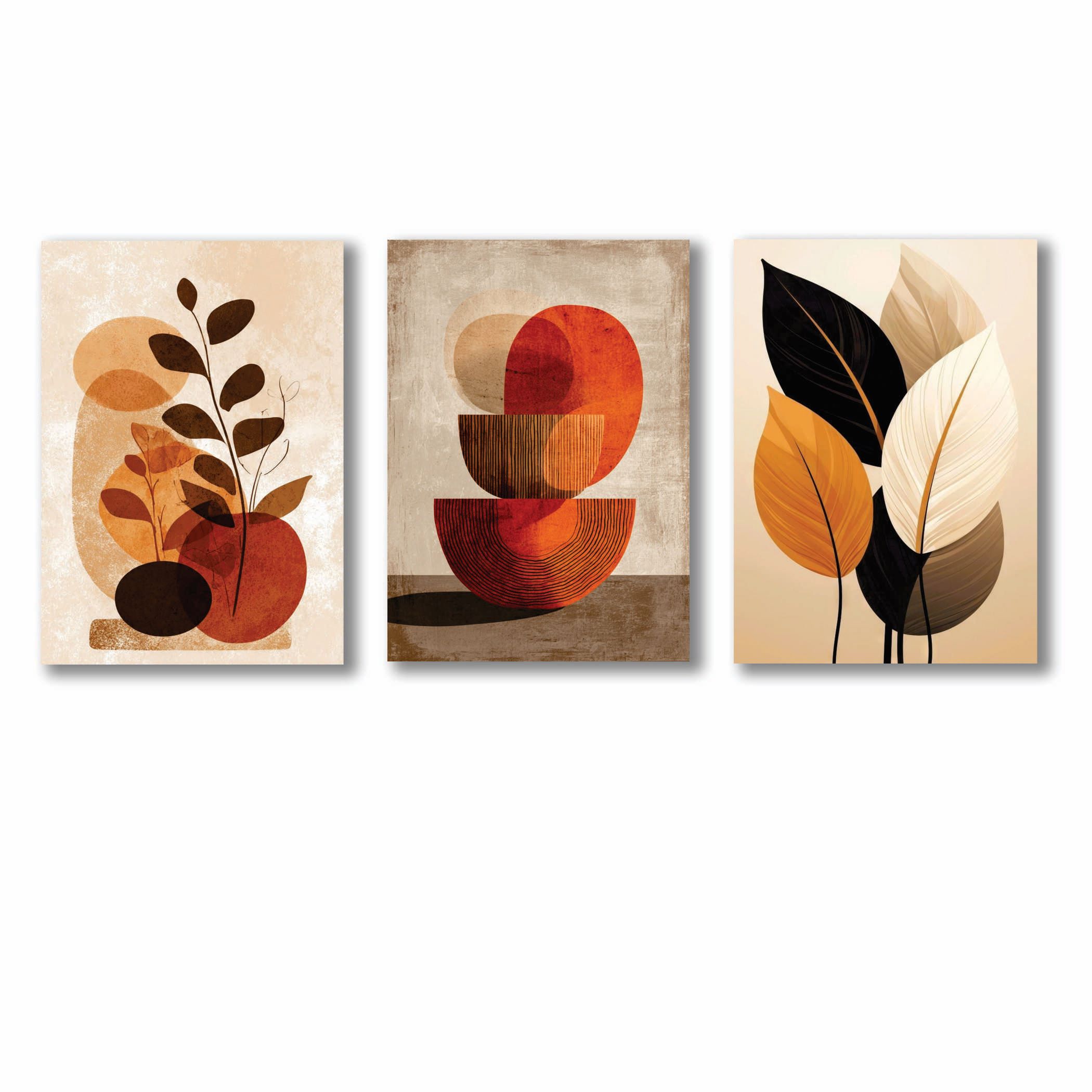 Set of 3 Premium Wall Art Photo Tiles Modern Home Decor Sets 8x11 - Image 2