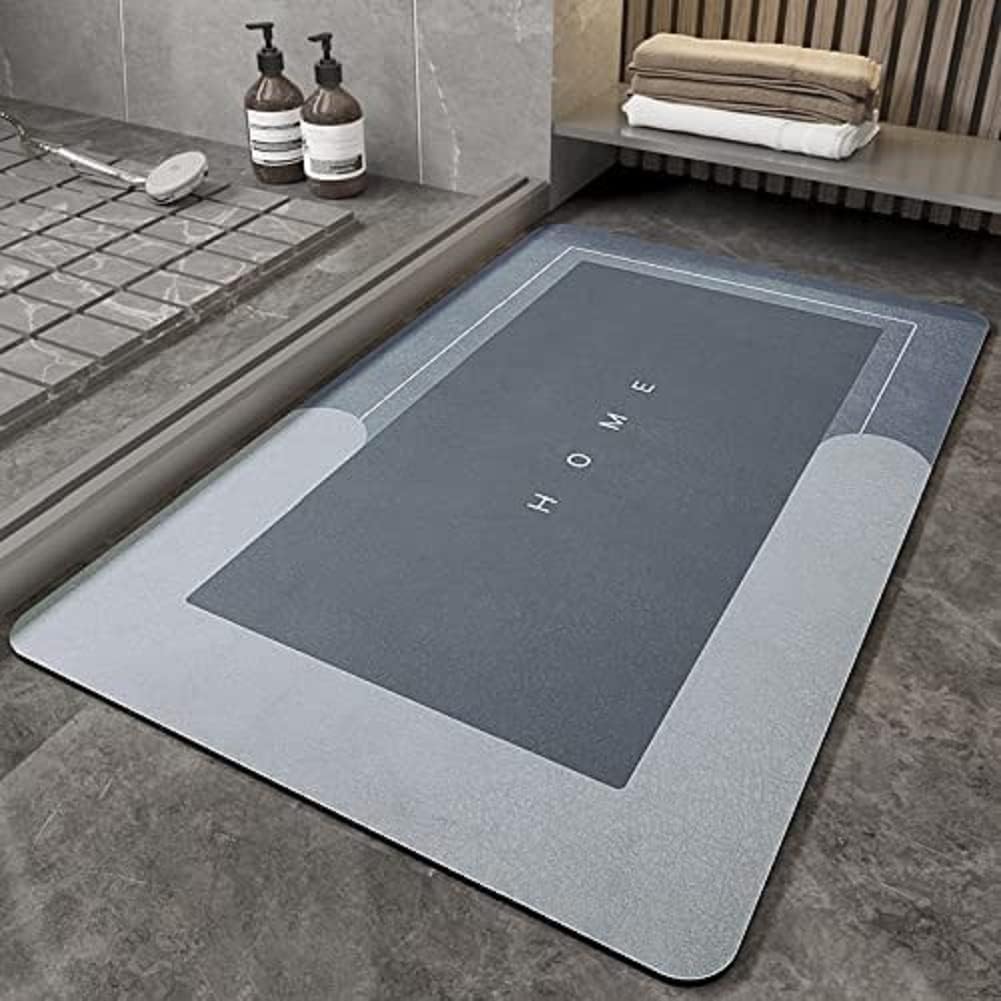 Best Quality Quick-Dry Non-Slip Home Mat Absorbent, Washable Square Floor Mat for Bathroom, Kitchen & Entryway - Random Color