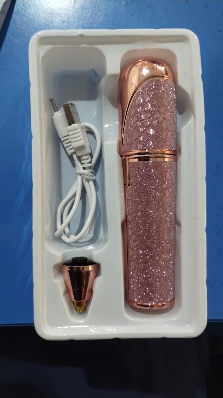 2 in 1 Electric Eyebrow Trimmer Rechargeable, Painless Hair Removal for Women (Random Color) - Image 4