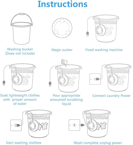 Portable USB Travel Washer