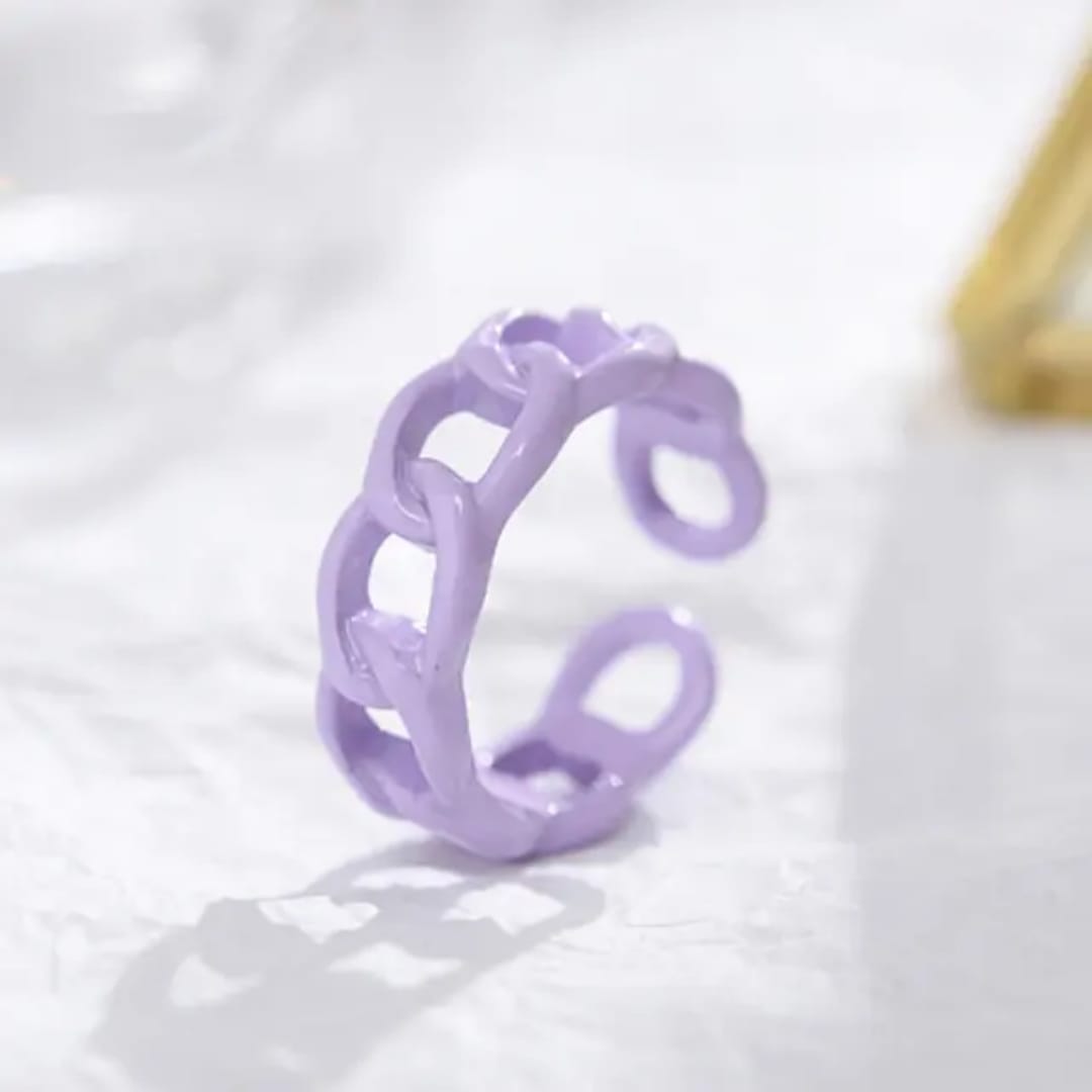 BRJ-180 Metal Funky Korean Rings Trendy Fashion Jewellery, Stylish Accessory for Women and Men - Image 3