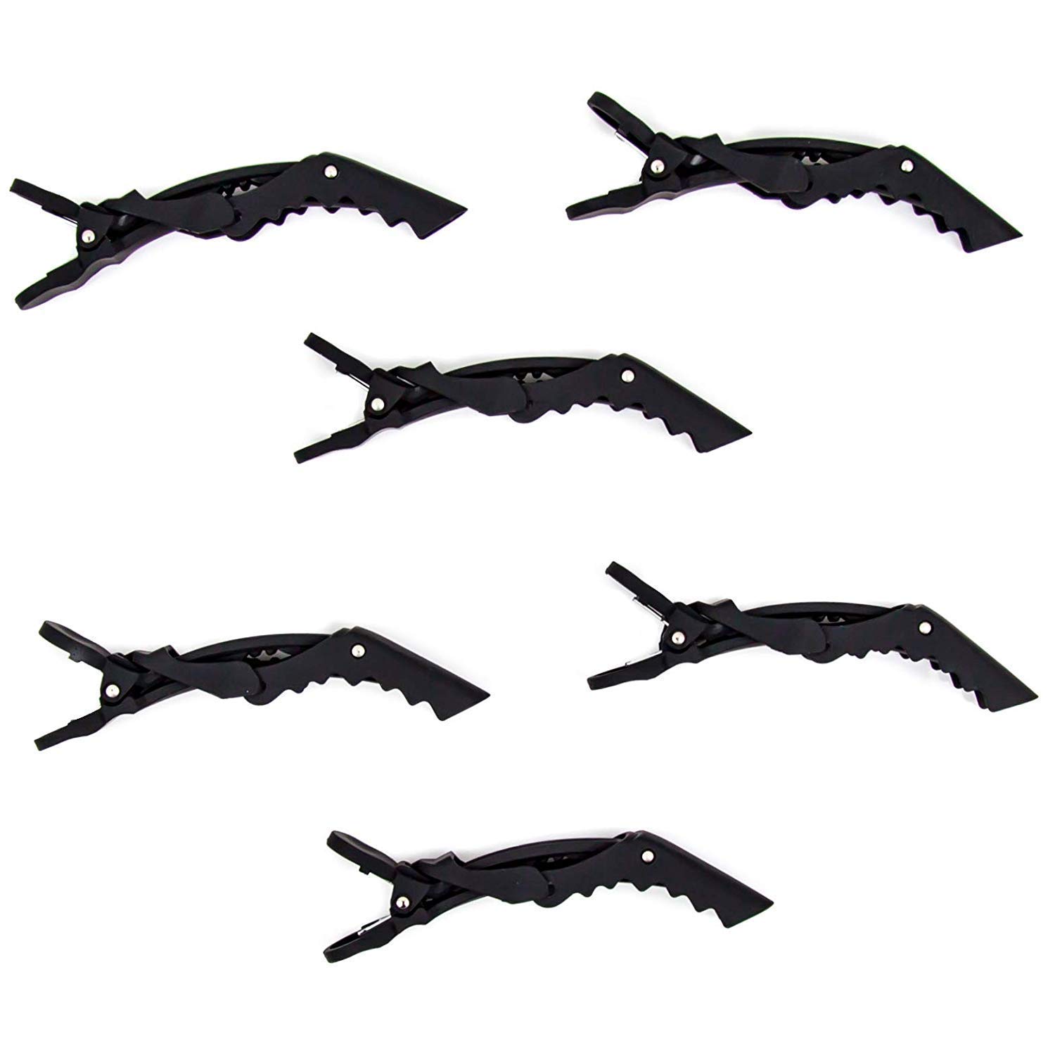 (Pack Of 6) Professional Hair Sectioning Crocodile Hairdressing Clips For Women - Image 2